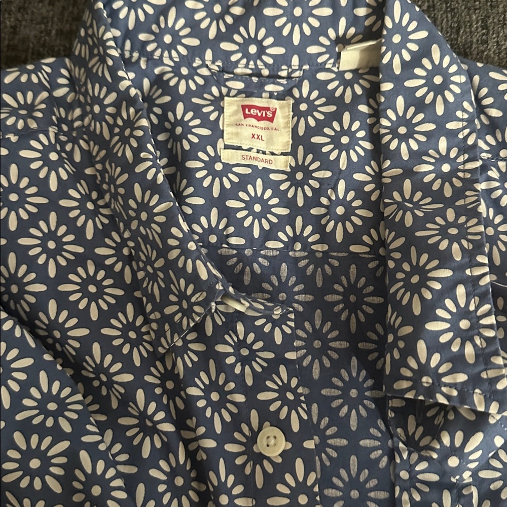 Levi's Navy Floral Print Shirt